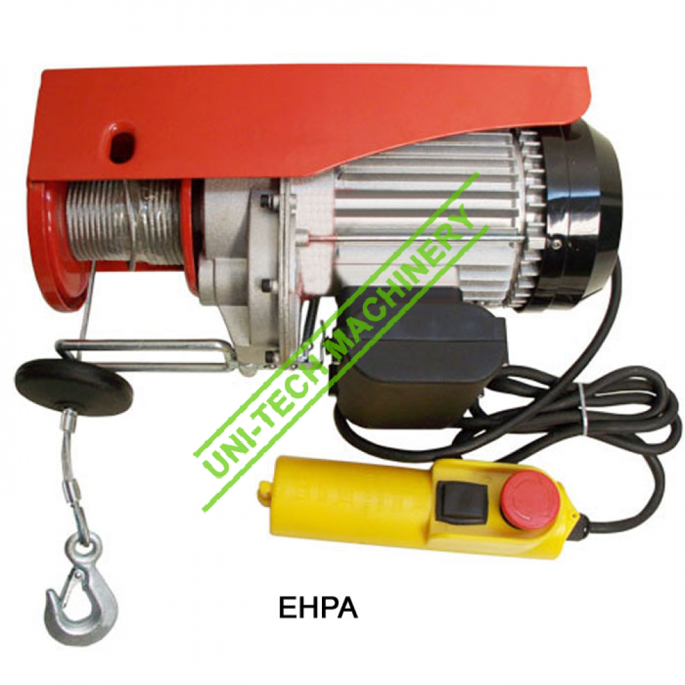 Electric hoist and geared trolley